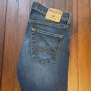 Mens Slim Hollister Dark Wash Jeans 31/32
